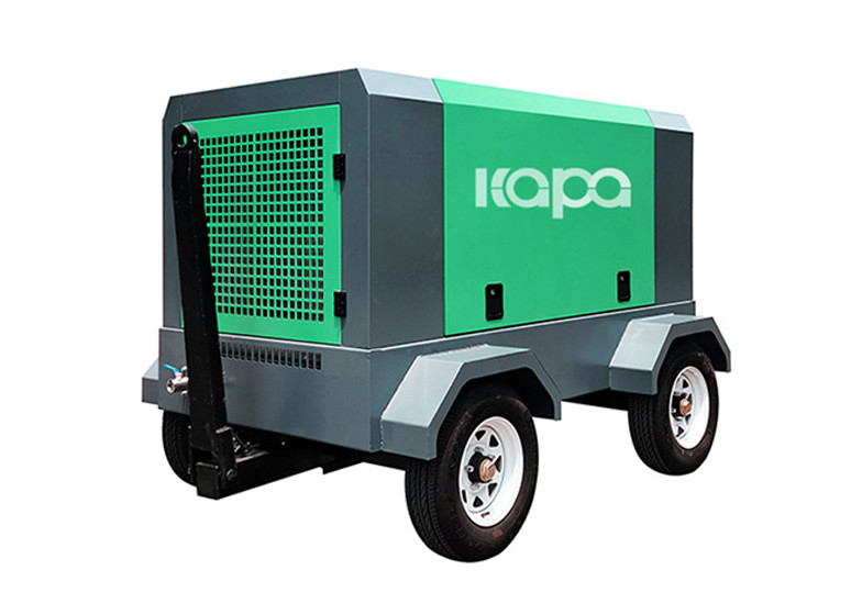 Two Stage 4.1m3/Min 0.8Mpa Mobile Screw Compressor