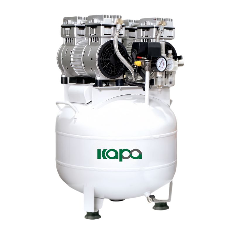 Silent Piston 2HP Oil Free Air Compressor 8bar  270 L/min W/ 50L Steel Tank